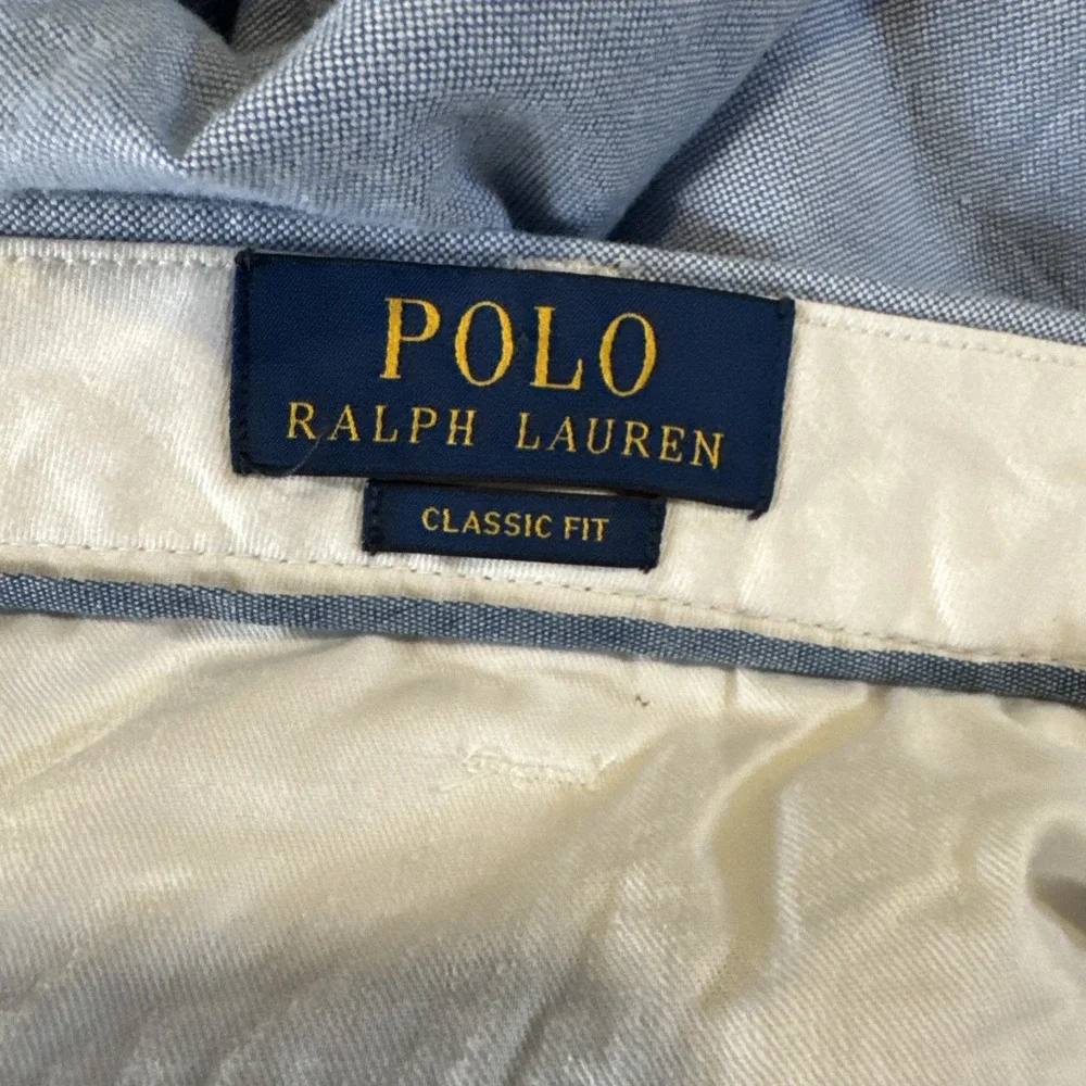 Polo Ralph Lauren Pants Mens‎ 40x32 Blue Chino Classic Fit Flat Front Casual